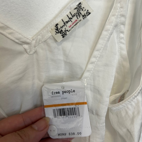 Free people nwt cropped white top - Picture 5 of 7